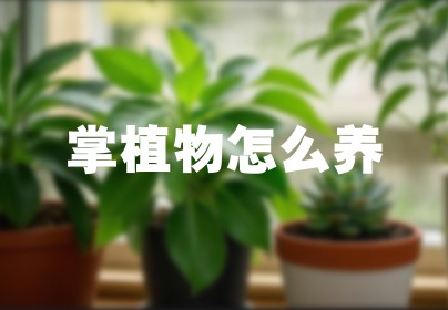 掌植物怎么养